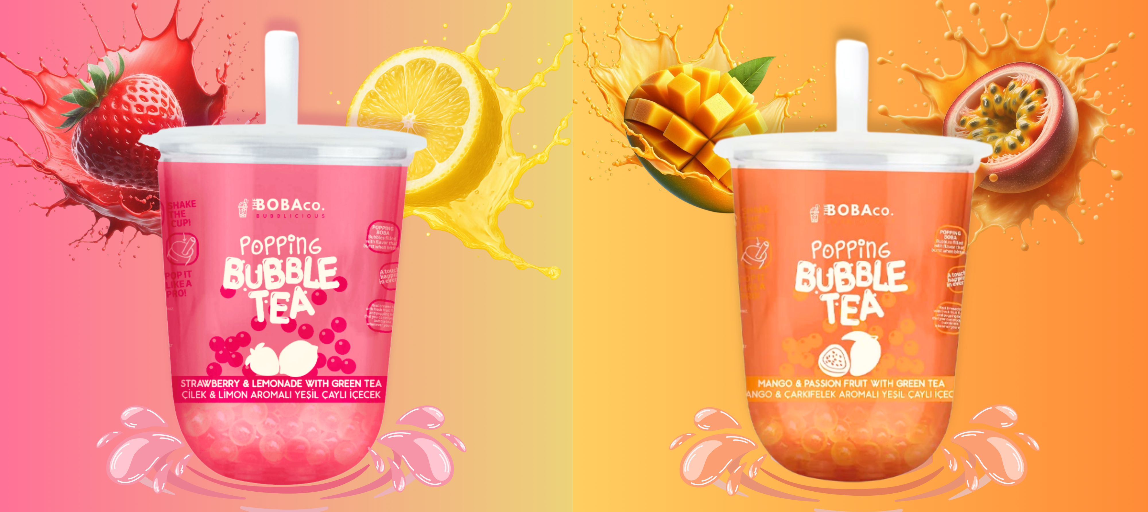 Bubble Tea Frais & Fruités